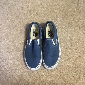 Blue slip on Vans size 5.5 in women’s